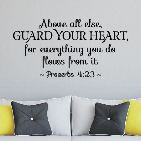 Guard Your Heart Wall Quotes™ Decal | WallQuotes.com