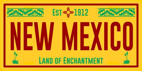 Authentic New Mexico License Plate Decals | ZiaGifts.com