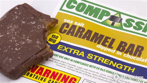 Chocolate Sea Salt Caramel Bar from Compassion Edibles (Review)