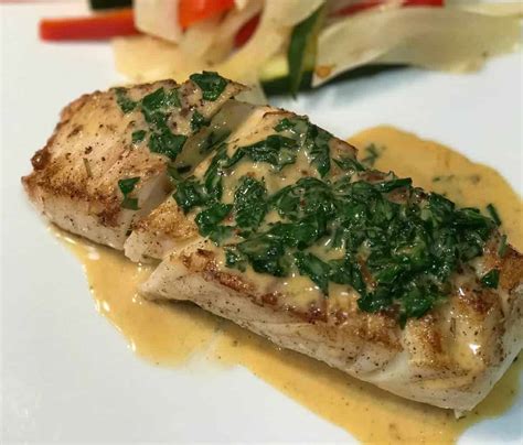 Pan Seared Halibut with Citrus Cream Sauce - Foodology Geek