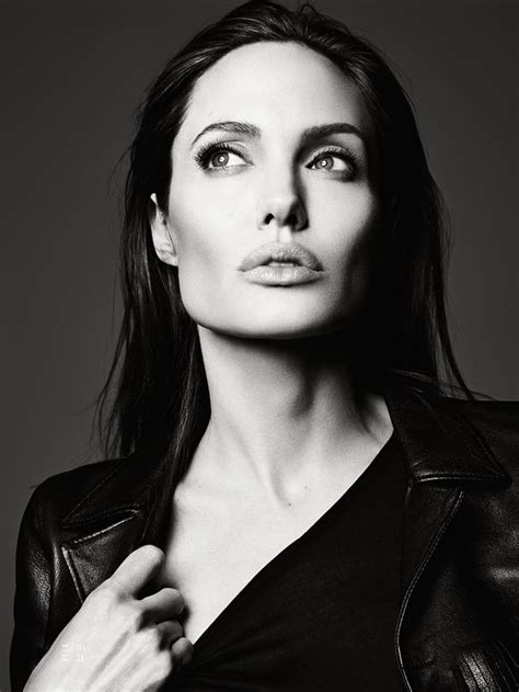 Angelina Jolie for Elle US by Hedi Slimane