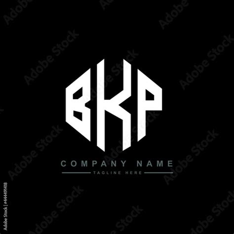 BKP letter logo design with polygon shape. BKP polygon logo monogram. BKP cube logo design. BKP ...