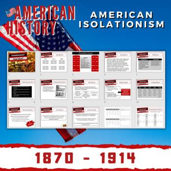 American History - US Foreign Policy - Late 1800s to 1900s - Isolationism?