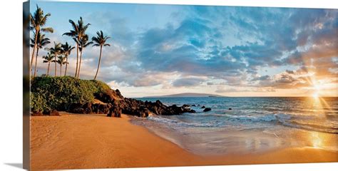 Hawaii, Maui, Makena, Secret Beach At Sunset Wall Art, Canvas Prints ...