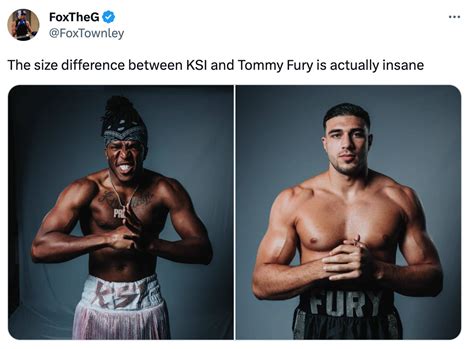 KSI vs Tommy Fury: The size difference between the pair is 'actually ...