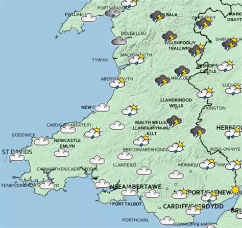 Wales weather forecast and when rain and thunderstorms could hit ...