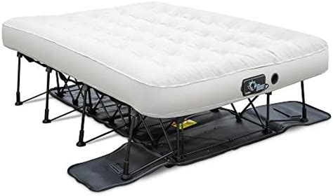 Ivation EZ-Bed (Twin) Air Mattress with Frame & Rolling Case, Self Inflatable, Blow Up Bed Auto ...