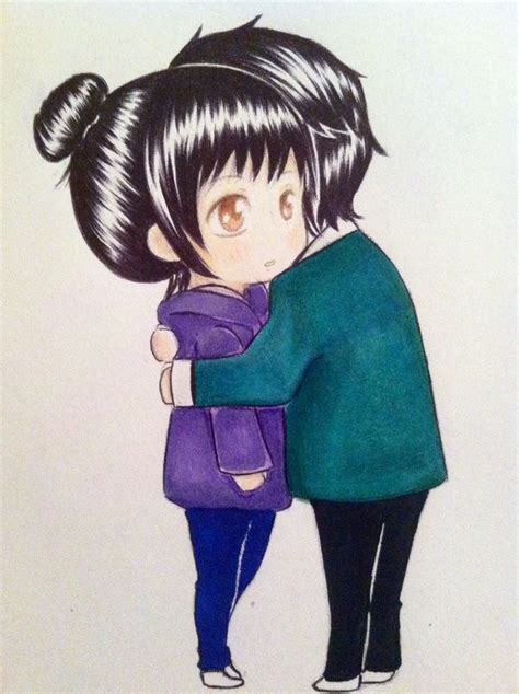 Chibi Hug by Itzel-19 on DeviantArt