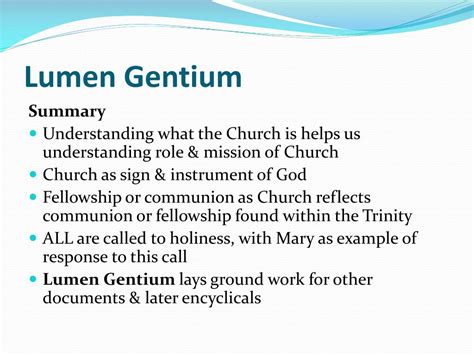 PPT - Lumen Gentium PowerPoint Presentation, free download - ID:1410005