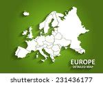 Map of Europe in Vector