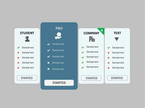 Pricing Plan Infographic PowerPoint Template