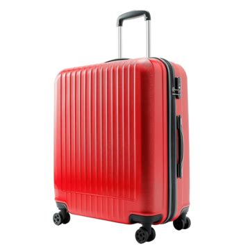 Four Wheeled Red Suitcase, Suitcase, Red, Baggage PNG Transparent Image and Clipart for Free ...