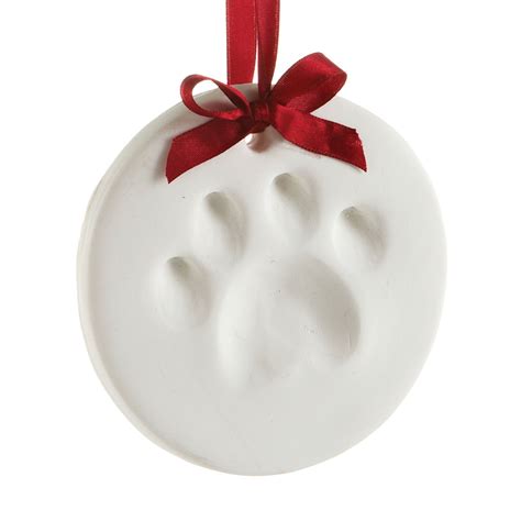 Pearhead Pawprints Holiday Ornament Impression Kit For Dogs or Cats | Petco Paw Print Ornament ...