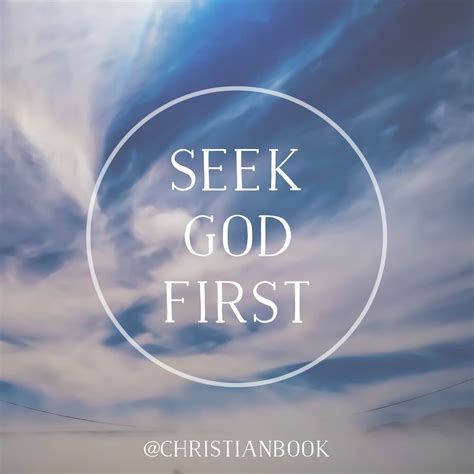 Seek God First