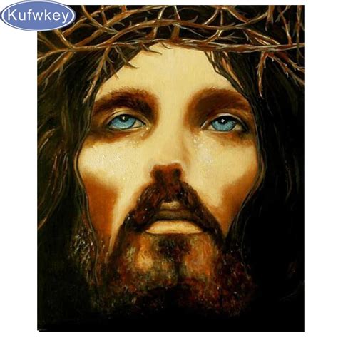 5D DIY Diamond Painting Jesus Portrait,Religious Full Square Diamond ...