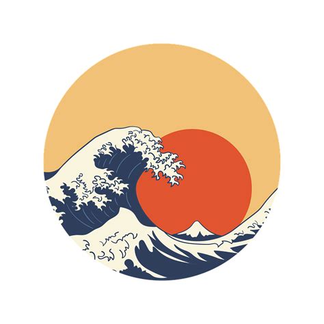 Download The Great Wave Off Kanagawa, Waves, Painting. Royalty-Free Stock Illustration Image ...