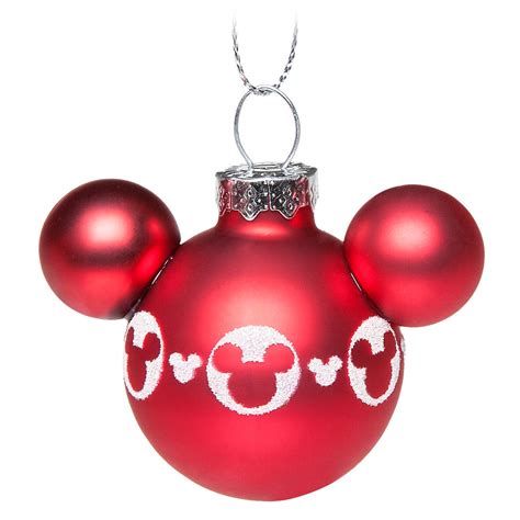 Your WDW Store - Disney Ornament Set - Mickey Icons - Red and White ...