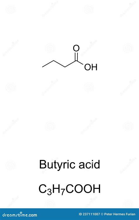 Butyric Acid Structure Stock Image | CartoonDealer.com #55593013