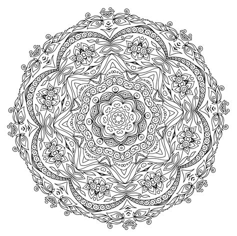 Free Mandalas To Print | Free Mandala Coloring Book Printable Pages - Free Printable Mandala ...