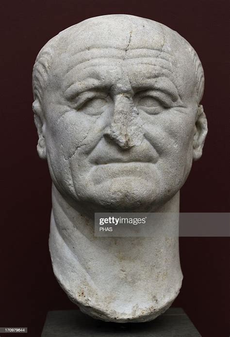 Vespasian . Roman Emperor . Founder of the Flavian dynasty. Bust ...