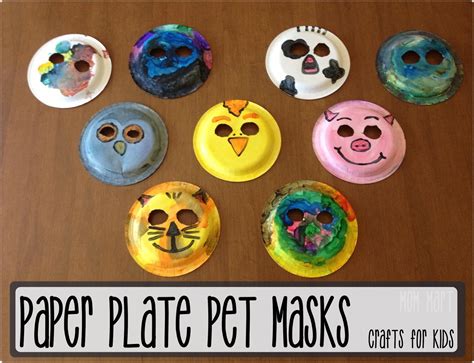 Mom Mart: Paper Plate Animal Masks #CraftForKids