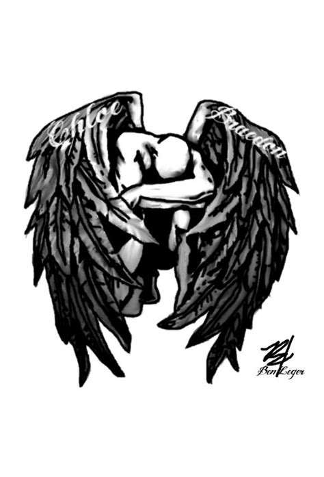 Kneeling angel tattoo idea | Tattoos | Pinterest | Ideas, Angel and Tattoo ideas