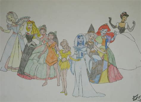 Disney Princess Halloween by LaSerenity on DeviantArt