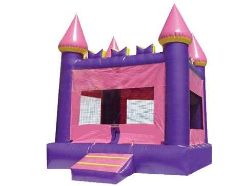 Pink Princess Castle Bouncehouse - Kicks and Giggles USA | The Premiere Inflatable Moonwalk ...