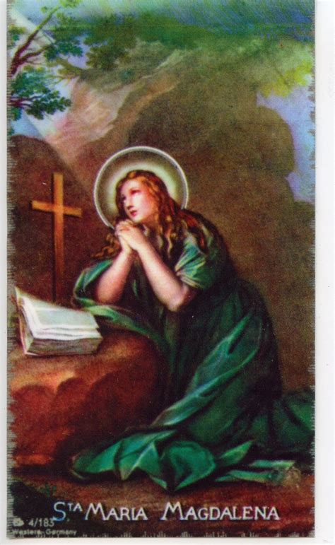 ST. MARY MAGDALENE Holy Card Prayer Card pack of 25 - Etsy