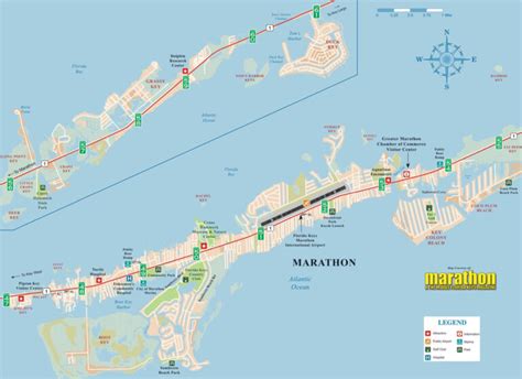 Marathon Tourist Map | Maps Of Florida