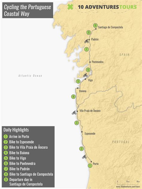 Cycle the Portuguese Camino Coastal Route to Santiago