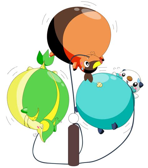 Unova Starters Inflated by selphy6 on DeviantArt