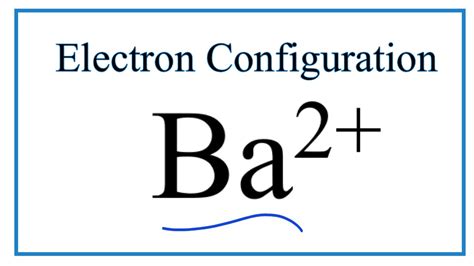 Ba 2+ Electron Configuration (Barium Ion) - YouTube