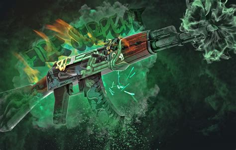 Free download Wallpaper Green Skin CSGO AK 47 images for desktop section [1332x850] for your ...