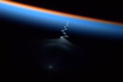 Astronaut takes picture of 'angel' created by Russia from the International Space Station ...