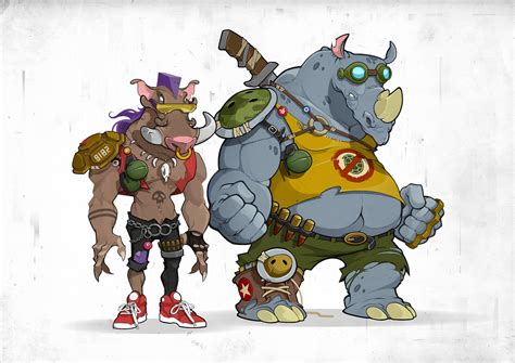 ArtStation - Bebop & Rocksteady BFF's