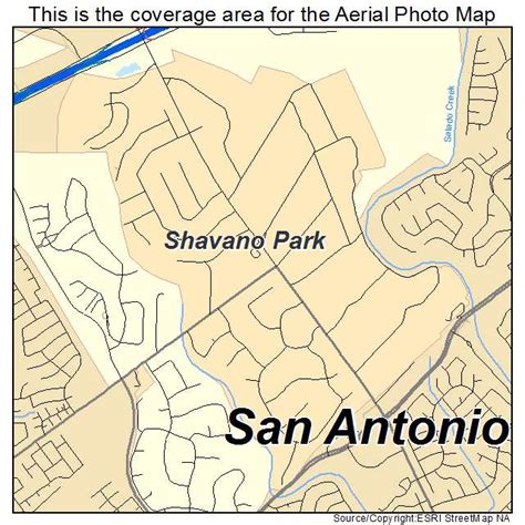 Aerial Photography Map of Shavano Park, TX Texas