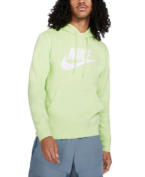 Nike Sportswear Club Fleece Hoodie in Light Lime (Green) for Men - Lyst