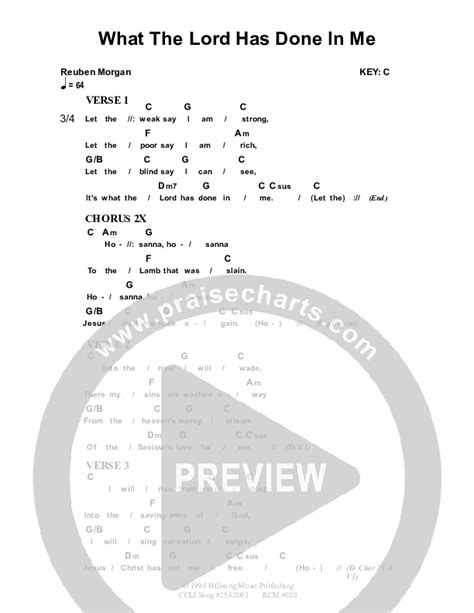 What The Lord Has Done In Me Chords PDF (Dennis Prince / Nolene Prince) - PraiseCharts