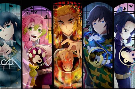 Personagens de Kimetsu no Yaiba Chromebook Pixel , Anime , e Background, Personagens do Demon ...