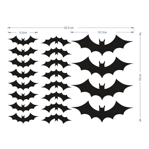 Halloween 3D DIY Bat Wall Stickers Kit