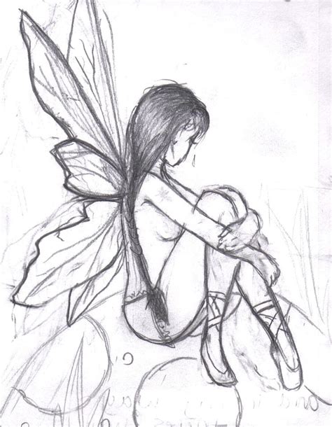 Easy Fairy Drawing 11 Drawings 3 - Sketch Pictures Easy | Fairy drawings, Sketchbook drawings ...