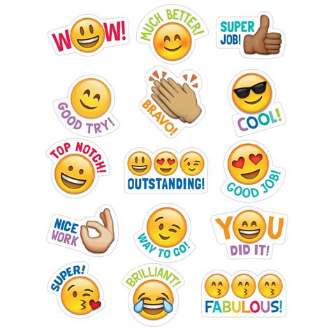 Emoji Reward Stickers | Creative teaching press, Creative teaching, Teacher stickers