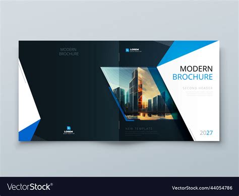 Square brochure template layout design corporate Vector Image