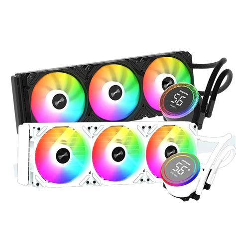 PC CPU Water Cooling Cooler 360mm With Display Monitor, CPU Watercooler ...