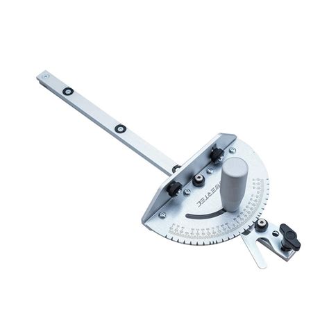 POWERTEC Universal Table Saw Miter Gauge Assembly Miter Gauge with 27 Angle Stops 71142 - The ...