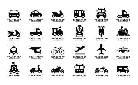 Premium Vector | Transportation vector set