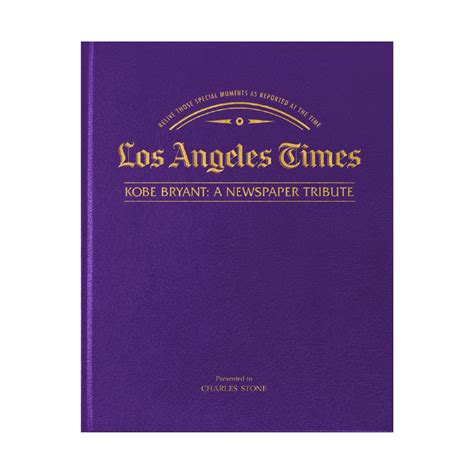 Kobe Bryant Tribute Book – Shop LA Times