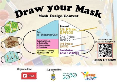 DRAW YOUR MASK CONTEST - PYDC - Perbadanan Pembangunan Belia Pulau Pinang