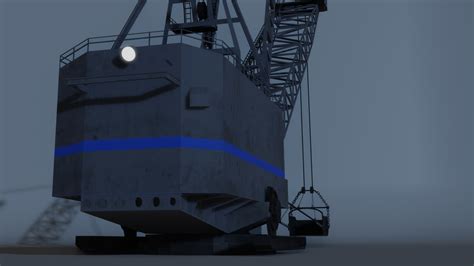 Dragline excavator 3D model - TurboSquid 1639344